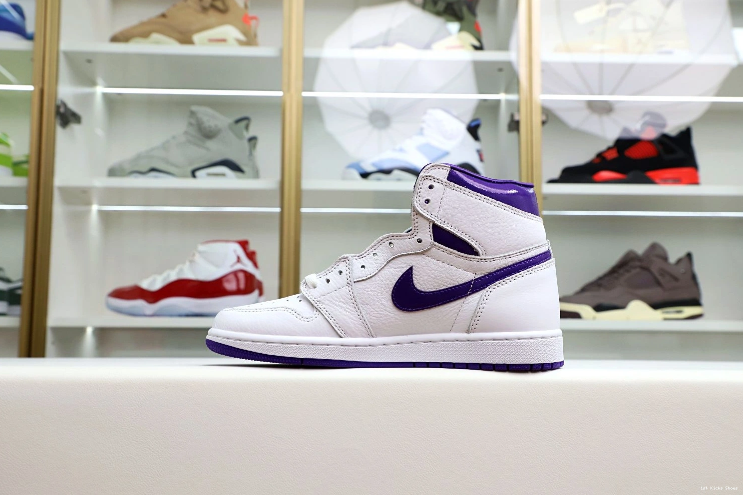 1st Kicks Shoes Jordan BestValue 1 1970 High Air Purple OG Kimikick Court 1202